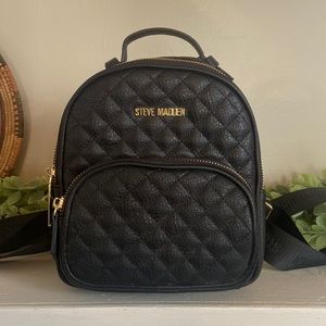 Steve Madden Small / Mini Black Backpack Purse